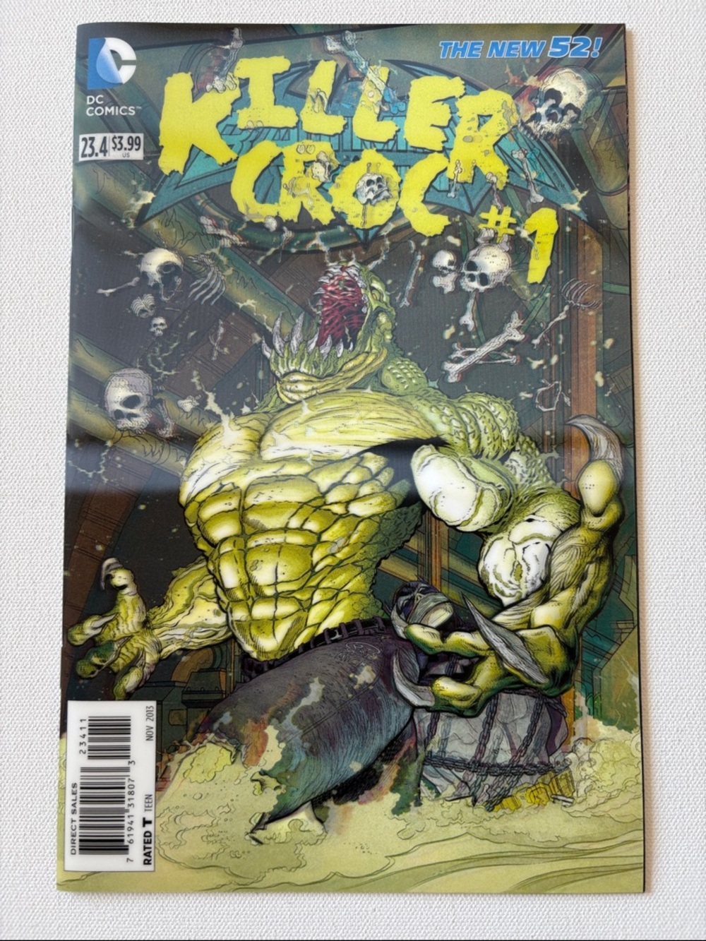 DC Comics The New 52 Series Batman and Robin #23.4 Killer Croc Lenticular Cover